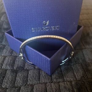 Swarovski Silver and Black Crystal Bracelet